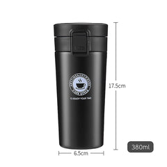 Stainless Steel Coffee Tea Travel Mug Vacuum Spill-Proof Sipper Cap Leak Proof Lid for Hot Cold Drinks