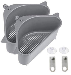 Sink Basket drains Corner Plastic Box Multipurpose Kitchen Corner Sink Strainer Basket Dish Organizer Tray Strainer