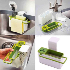 Sink AID JESOPB Tidy Self Draining Sink Caddy Kitchen Sink Sponge Storage Organizer Holder Basket