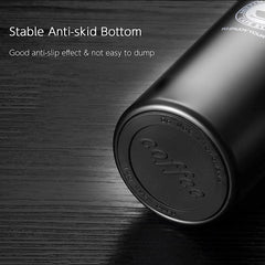 Stainless Steel Coffee Tea Travel Mug Vacuum Spill-Proof Sipper Cap Leak Proof Lid for Hot Cold Drinks