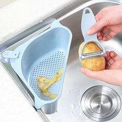 Sink Basket drains Corner Plastic Box Multipurpose Kitchen Corner Sink Strainer Basket Dish Organizer Tray Strainer