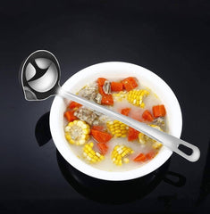 Oil Soup Separator Spoon, Oil Filter Spoon, Cooking Spoon Oil-Separated Spoon with Long Handle, Grease Filter Spoon Hot Pot Fat Skimmer