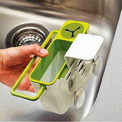 Sink AID JESOPB Tidy Self Draining Sink Caddy Kitchen Sink Sponge Storage Organizer Holder Basket