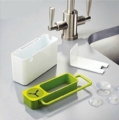 Sink AID JESOPB Tidy Self Draining Sink Caddy Kitchen Sink Sponge Storage Organizer Holder Basket