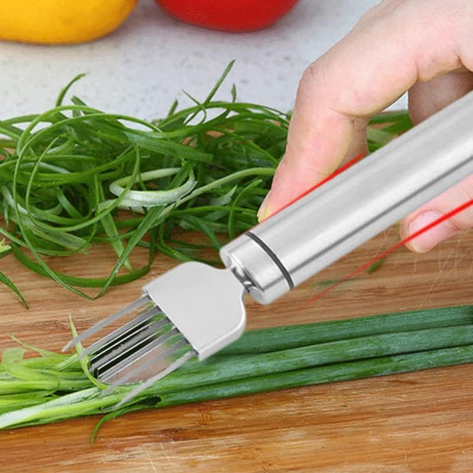 Vegetable Onion Garlic Cutter Manual Green Onion Cutter Slicer for Kitchen Restaurant