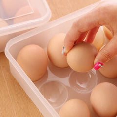 Plastic Egg Storage Box Single Layer 24 Grids with Lid Egg Basket Tray Useful for Home, Kitchen & Poultry