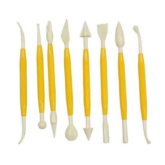 Molding Tools 16 Different Shapes Exclusive Modeling Set for Fondant Gum Paste, Sugar Craft, and Cake Decoration Clay Sculpting Plastic Tool Kit