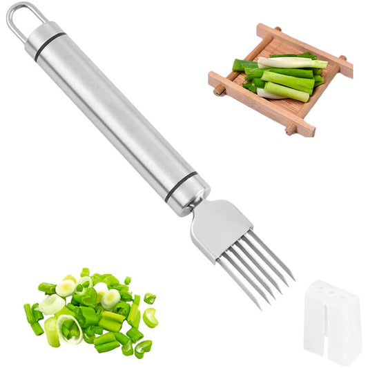 Vegetable Onion Garlic Cutter Manual Green Onion Cutter Slicer for Kitchen Restaurant