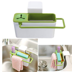 Sink AID JESOPB Tidy Self Draining Sink Caddy Kitchen Sink Sponge Storage Organizer Holder Basket