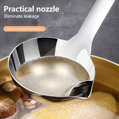 Oil Soup Separator Spoon, Oil Filter Spoon, Cooking Spoon Oil-Separated Spoon with Long Handle, Grease Filter Spoon Hot Pot Fat Skimmer