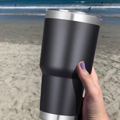 30oz Tumbler with Lids and Straws,Stainless Steel Vacuum Insulated Coffee Tumbler,Powder Coated Insulated Travel Mug