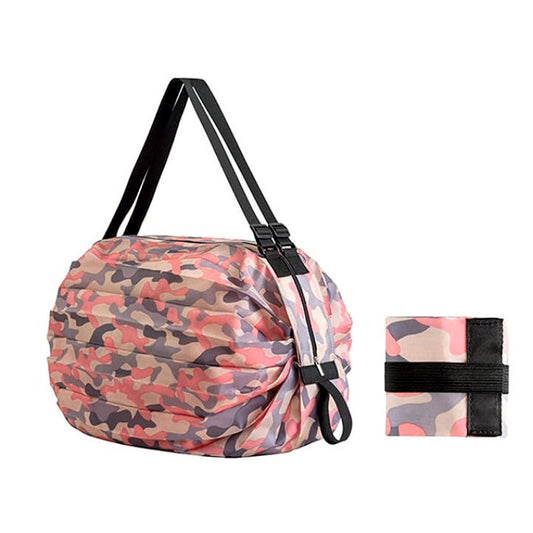 Portable Foldable Shopping Bag Large Capacity Multipurpose Storage Bag Sports Travel Shoulder Bag