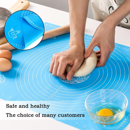 Silicone Pastry Mat Extra Thick Non-Stick Baking Mat Non-Stick Rolling Dough