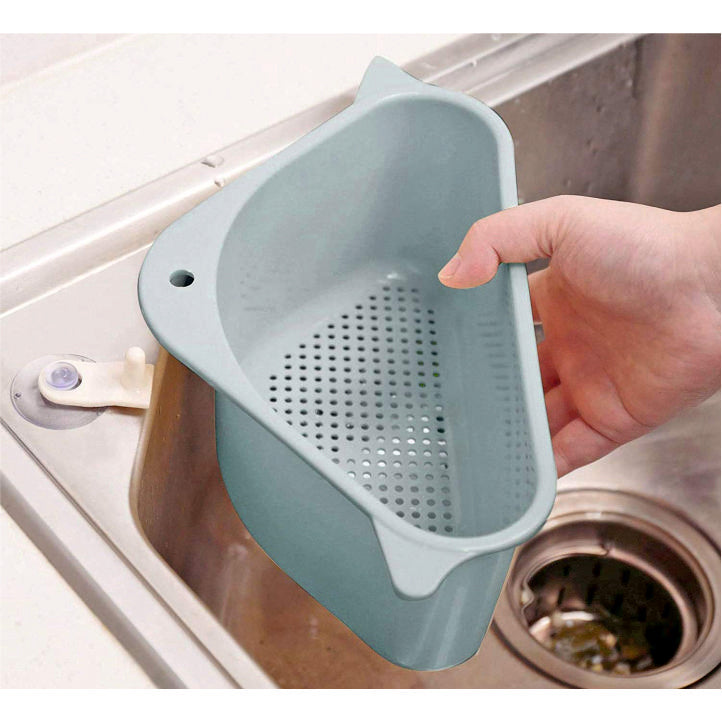 Sink Basket drains Corner Plastic Box Multipurpose Kitchen Corner Sink Strainer Basket Dish Organizer Tray Strainer