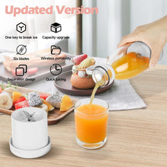 420ml Portable Juice Blender Bottle Mixer Fruit Juicer Maker Machine Electric USB Rechargeable Mini Grinder for Juices, Shakes and Smoothie