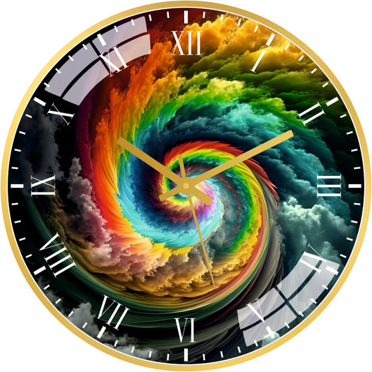 Colorful Abstract Wall Clock