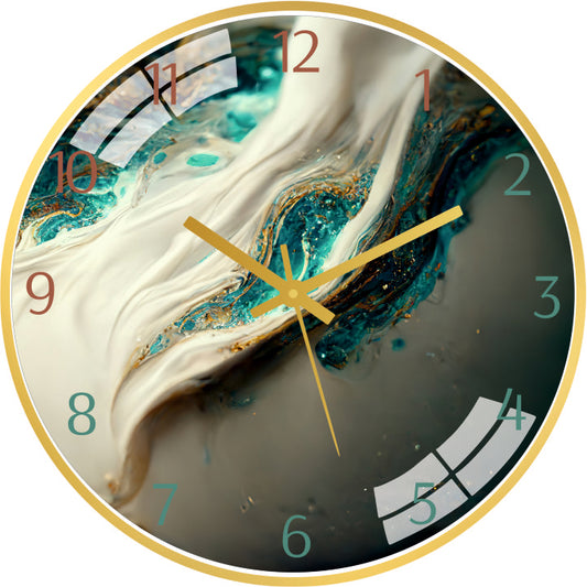 Liquide Abstract Wall Clock