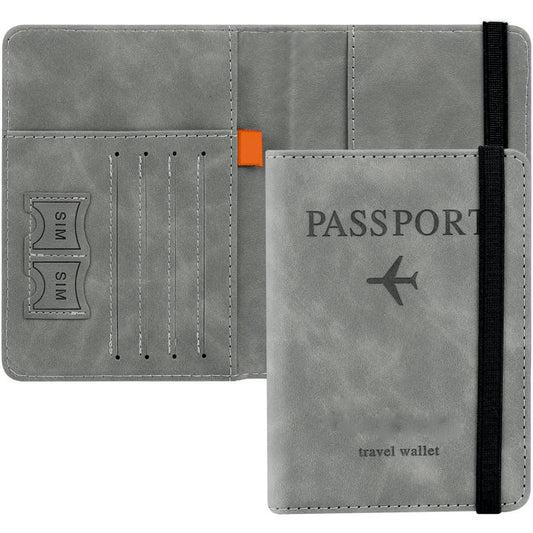 Passport Holder and Debit Credit Card Wallet and Wallet Organizers Case with RFID Protection for Daily Use