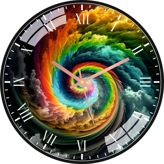 Colorful Abstract Wall Clock