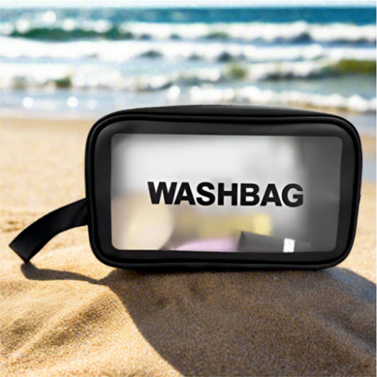 Clear Travel Toiletries Bag Waterproof Cosmetic Makeup Wash Bags Transparent Zipper Makeup Bag Carry Pouch