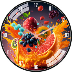 Splash Fruit Wall Clock