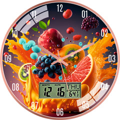 Splash Fruit Wall Clock