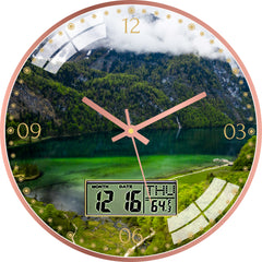 Green Nature Wall Clock