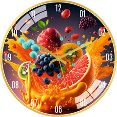 Splash Fruit Wall Clock